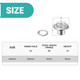 6.5mm Iron Eyelets Grommets with Aluminium Washers (Pack of 50)